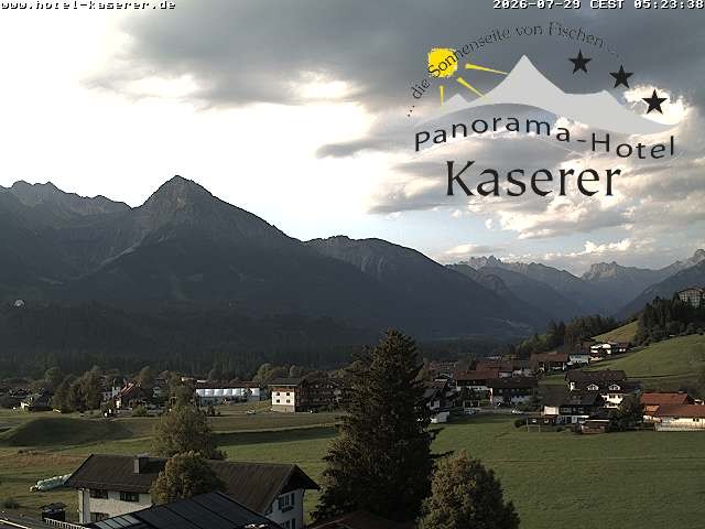 Archived image Webcam Fischen in the Allgäu, Kaserer Hotel