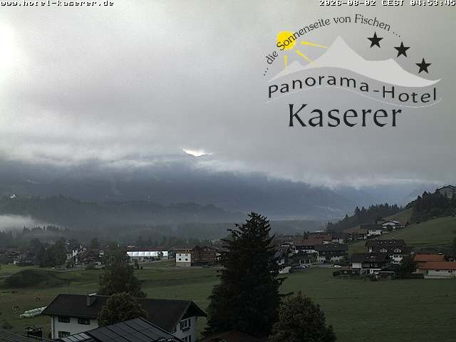 Archived image Webcam Fischen in the Allgäu, Kaserer Hotel