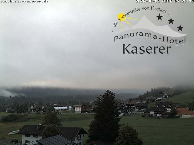 Archived image Webcam Fischen in the Allgäu, Kaserer Hotel