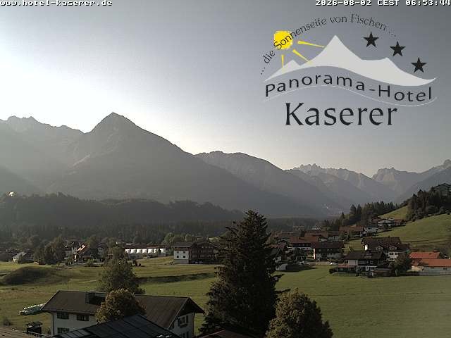 Archived image Webcam Fischen in the Allgäu, Kaserer Hotel