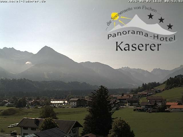 Archived image Webcam Fischen in the Allgäu, Kaserer Hotel