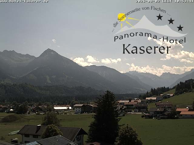 Archived image Webcam Fischen in the Allgäu, Kaserer Hotel