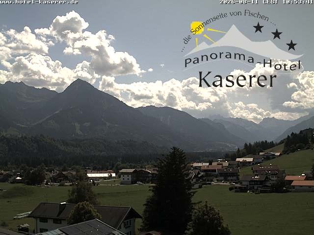 Archiv Foto Webcam Fischen, Hotel Garni Kaserer