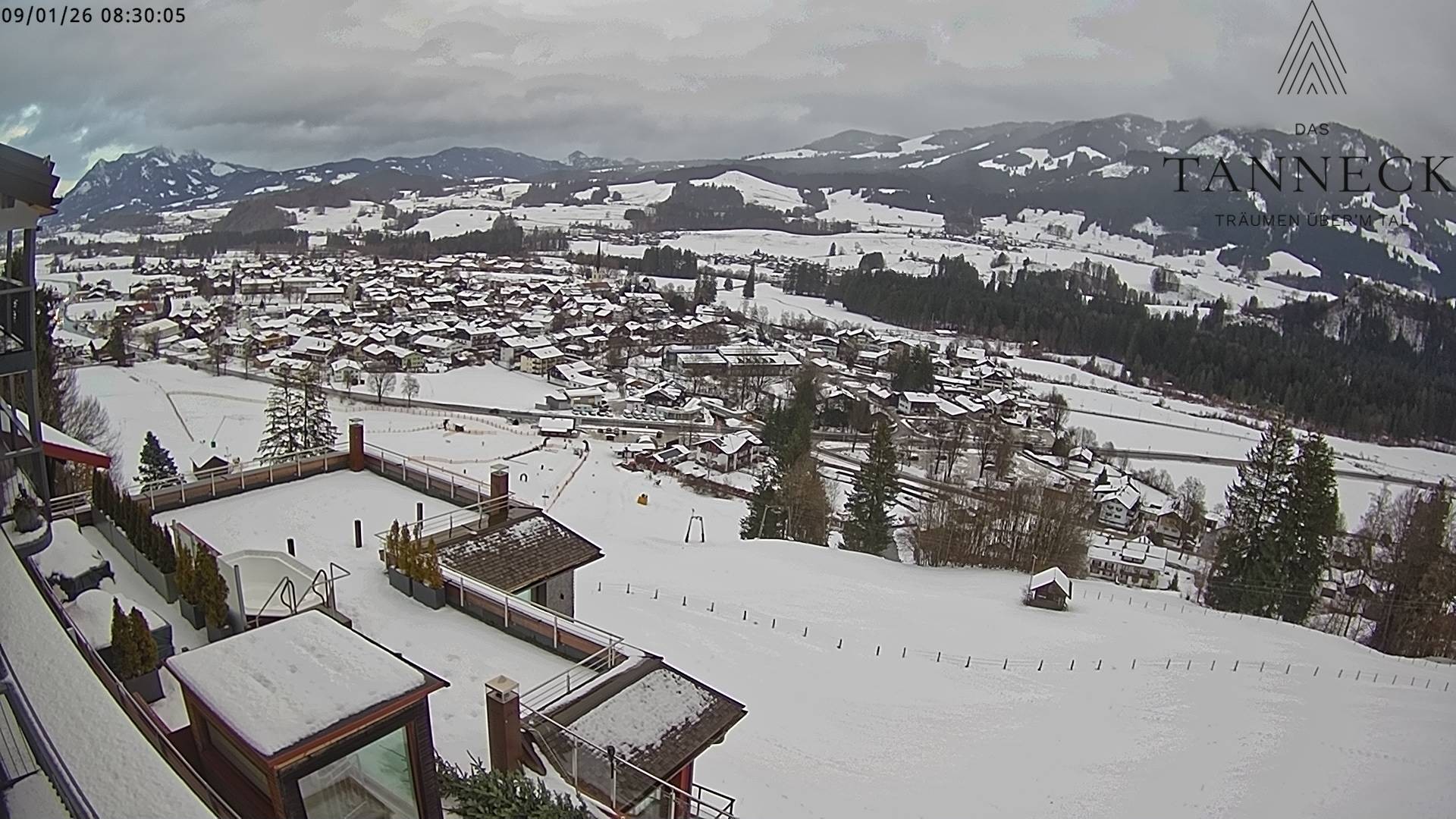 Archiv Foto Webcam Fischen, Hotel Tanneck