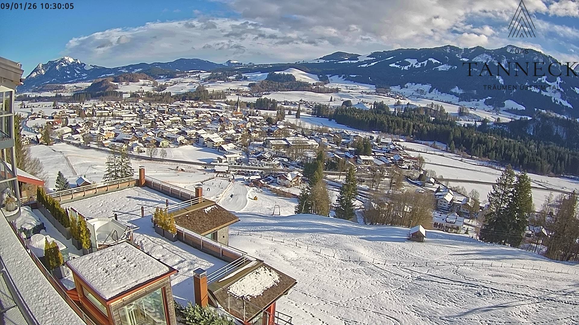 Archiv Foto Webcam Fischen, Hotel Tanneck