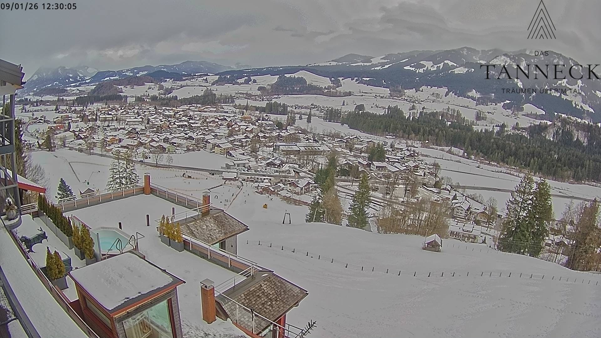 Archiv Foto Webcam Fischen, Hotel Tanneck