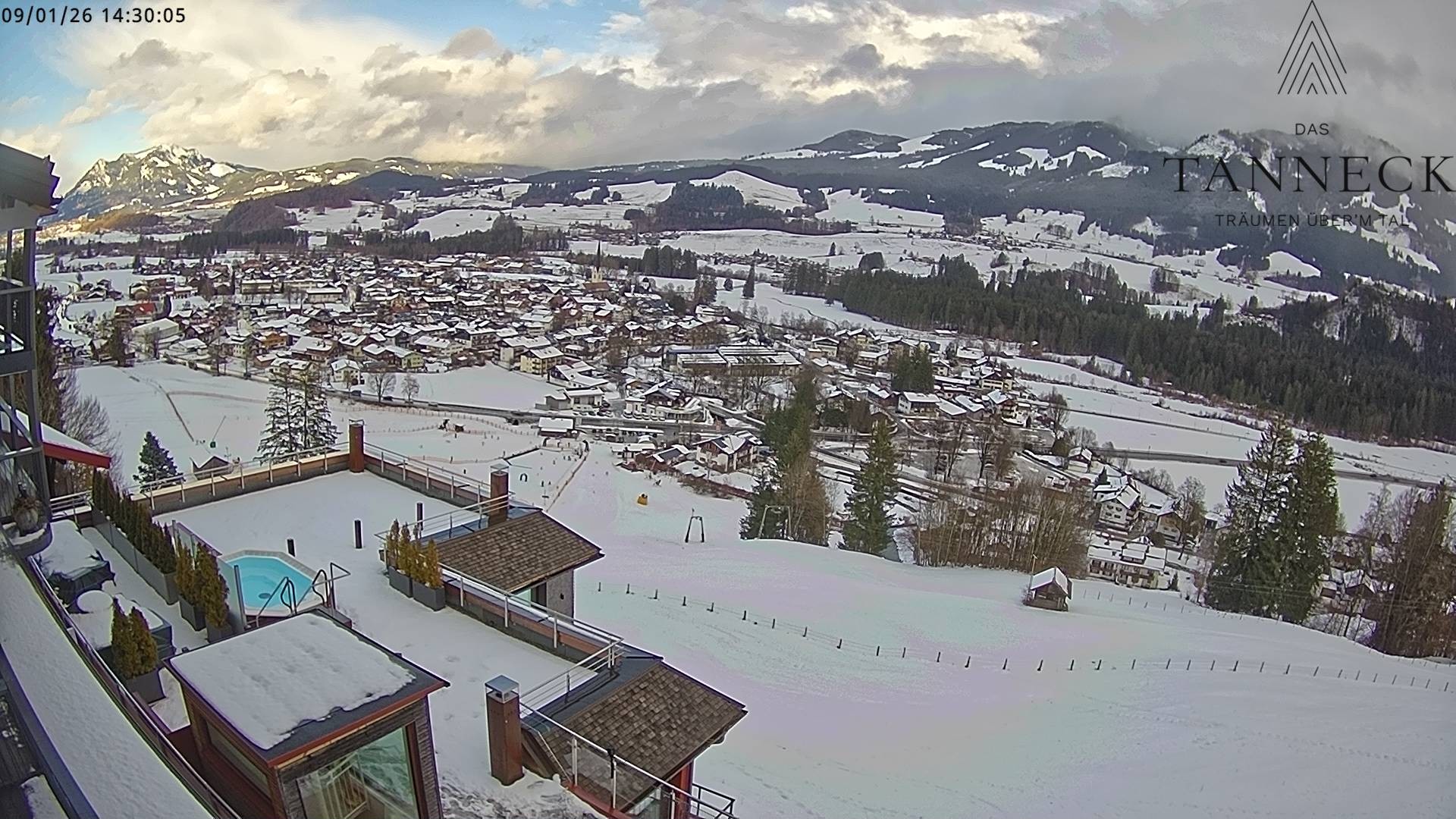 Archiv Foto Webcam Fischen, Hotel Tanneck