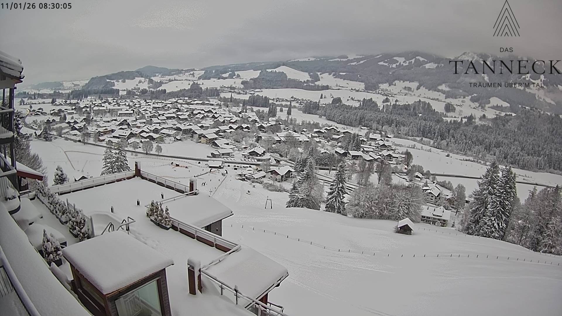 Archiv Foto Webcam Fischen, Hotel Tanneck
