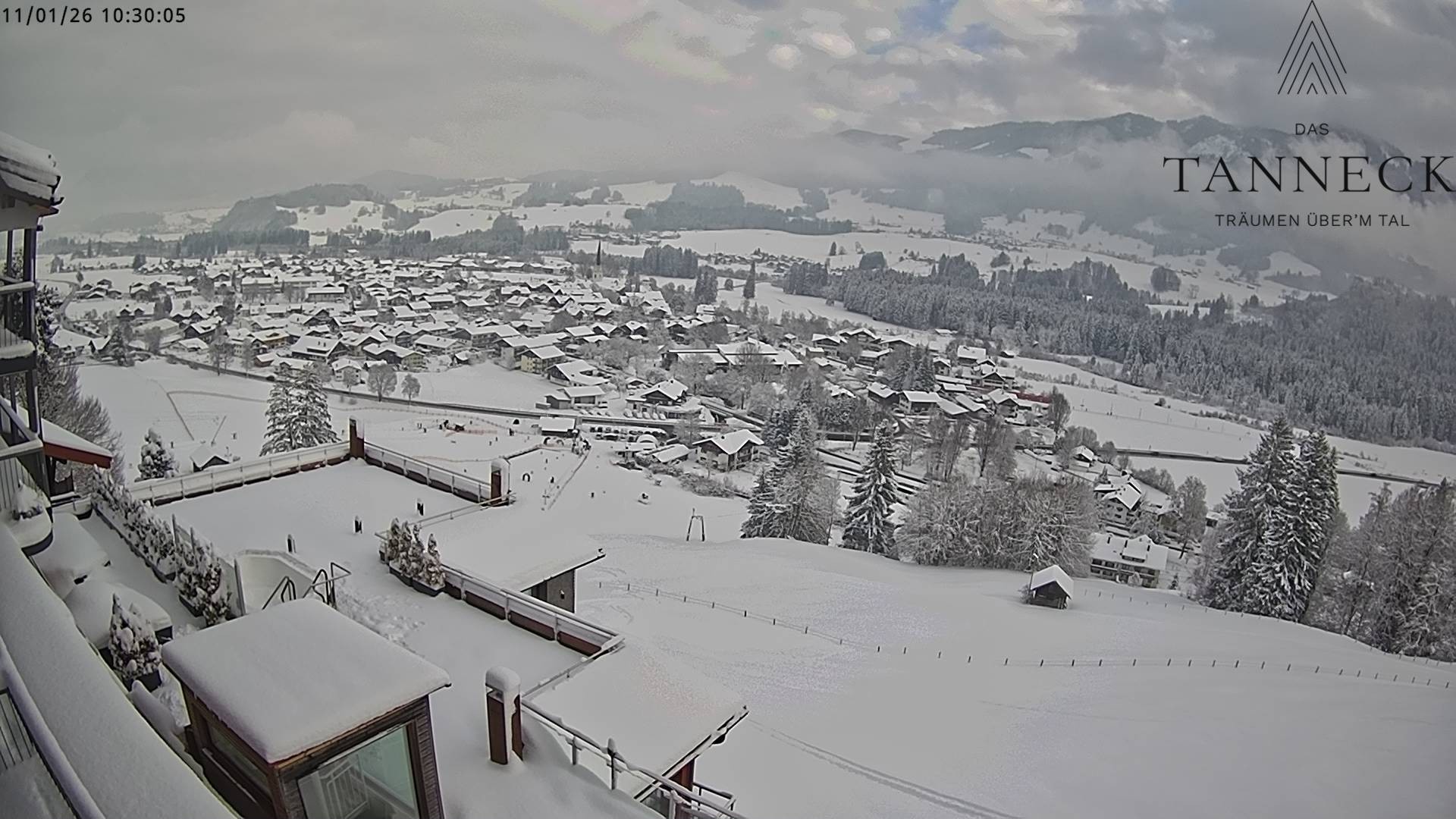 Archiv Foto Webcam Fischen, Hotel Tanneck