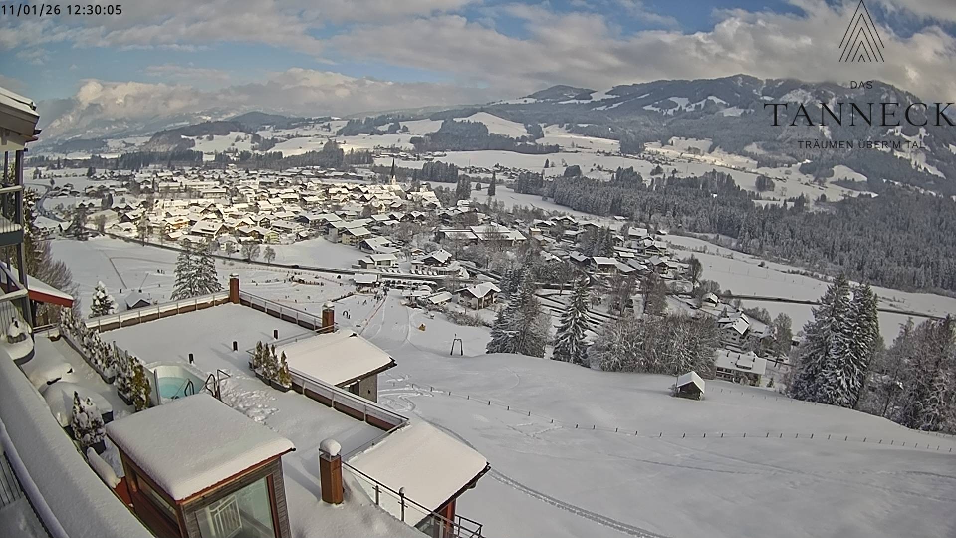Archiv Foto Webcam Fischen, Hotel Tanneck