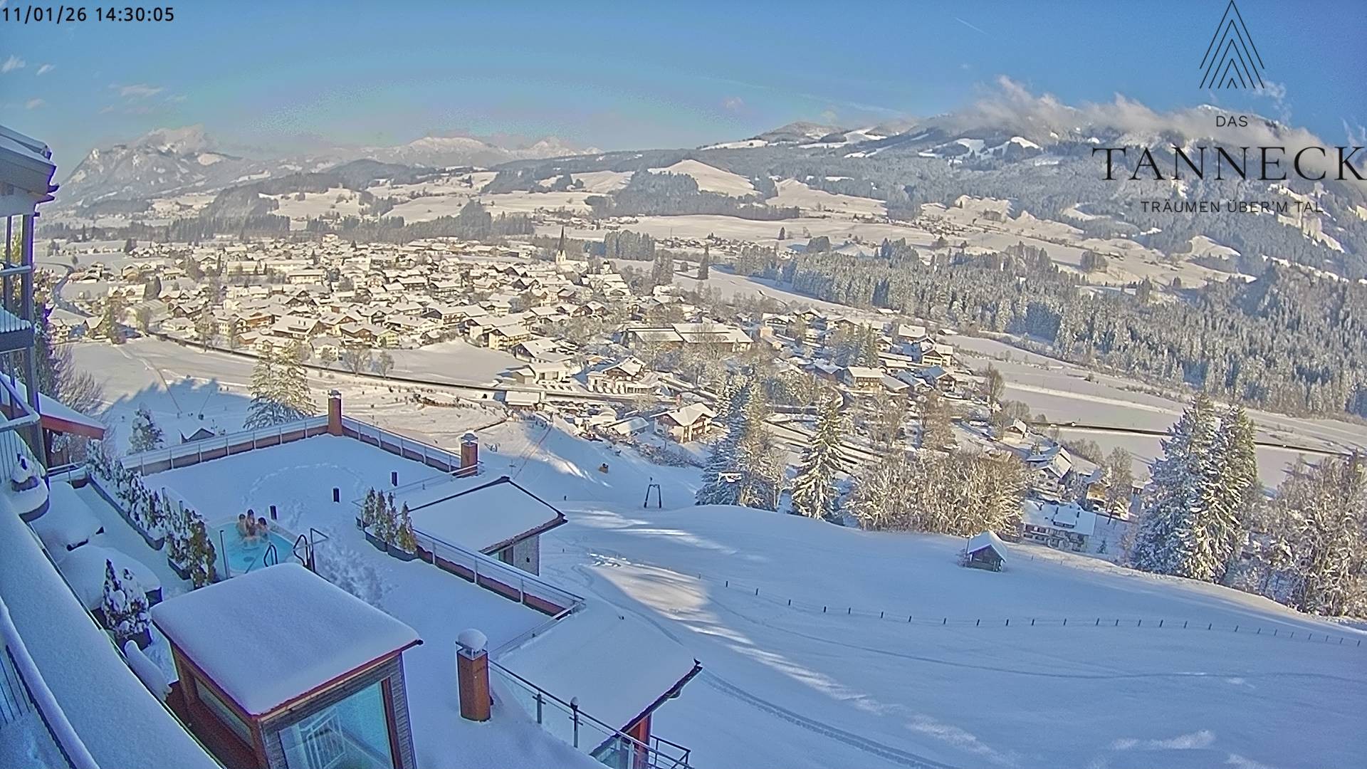 Archiv Foto Webcam Fischen, Hotel Tanneck
