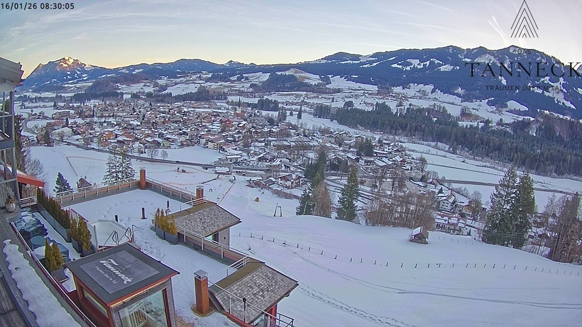 Archiv Foto Webcam Fischen, Hotel Tanneck