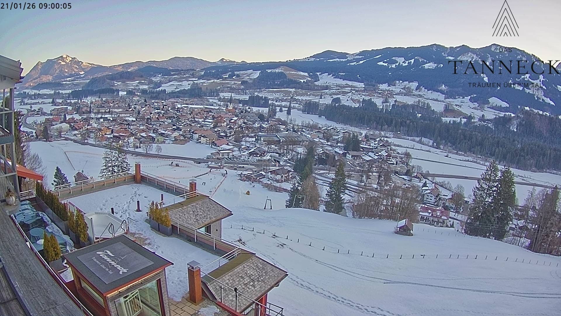 Archiv Foto Webcam Fischen, Hotel Tanneck