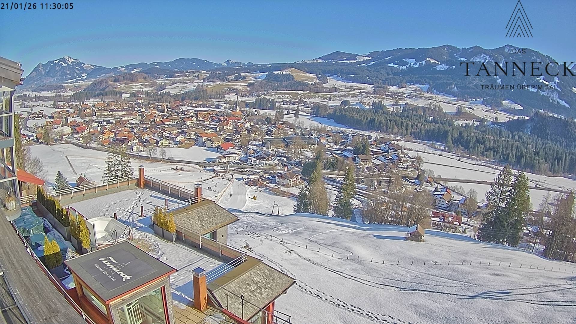 Archiv Foto Webcam Fischen, Hotel Tanneck