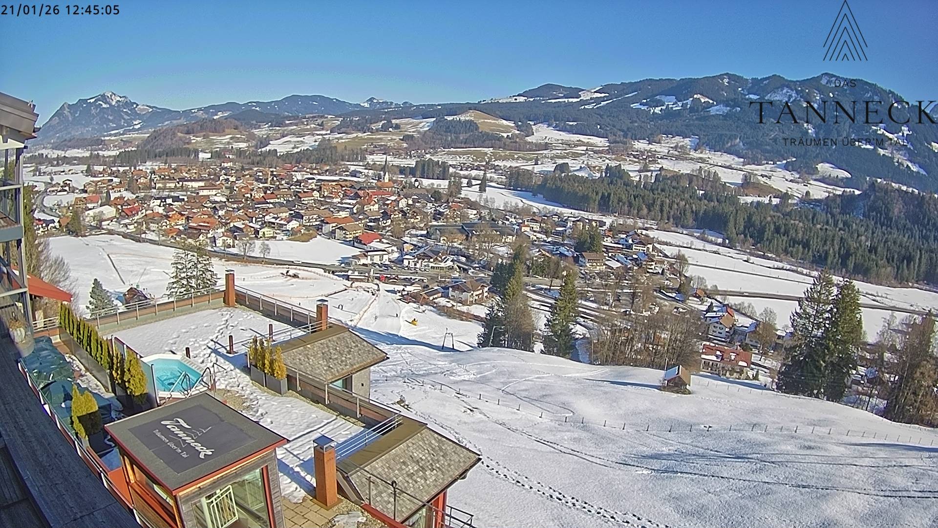 Archiv Foto Webcam Fischen, Hotel Tanneck