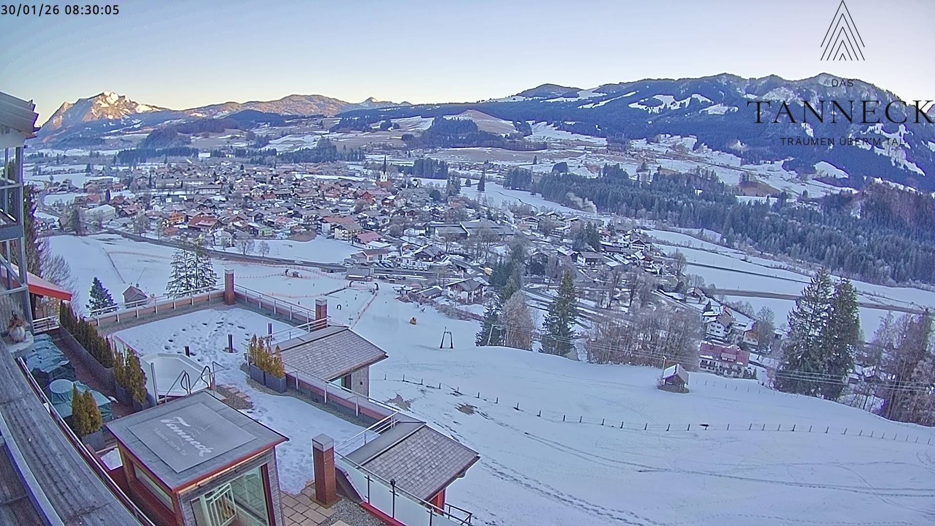 Archiv Foto Webcam Fischen, Hotel Tanneck
