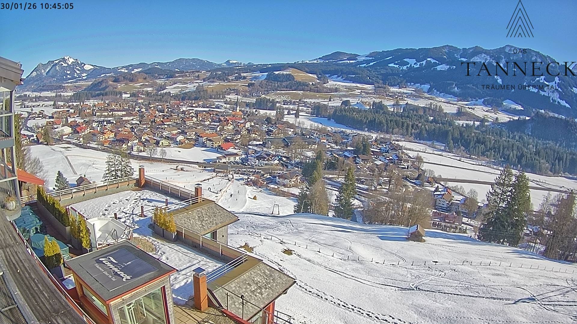 Archiv Foto Webcam Fischen, Hotel Tanneck