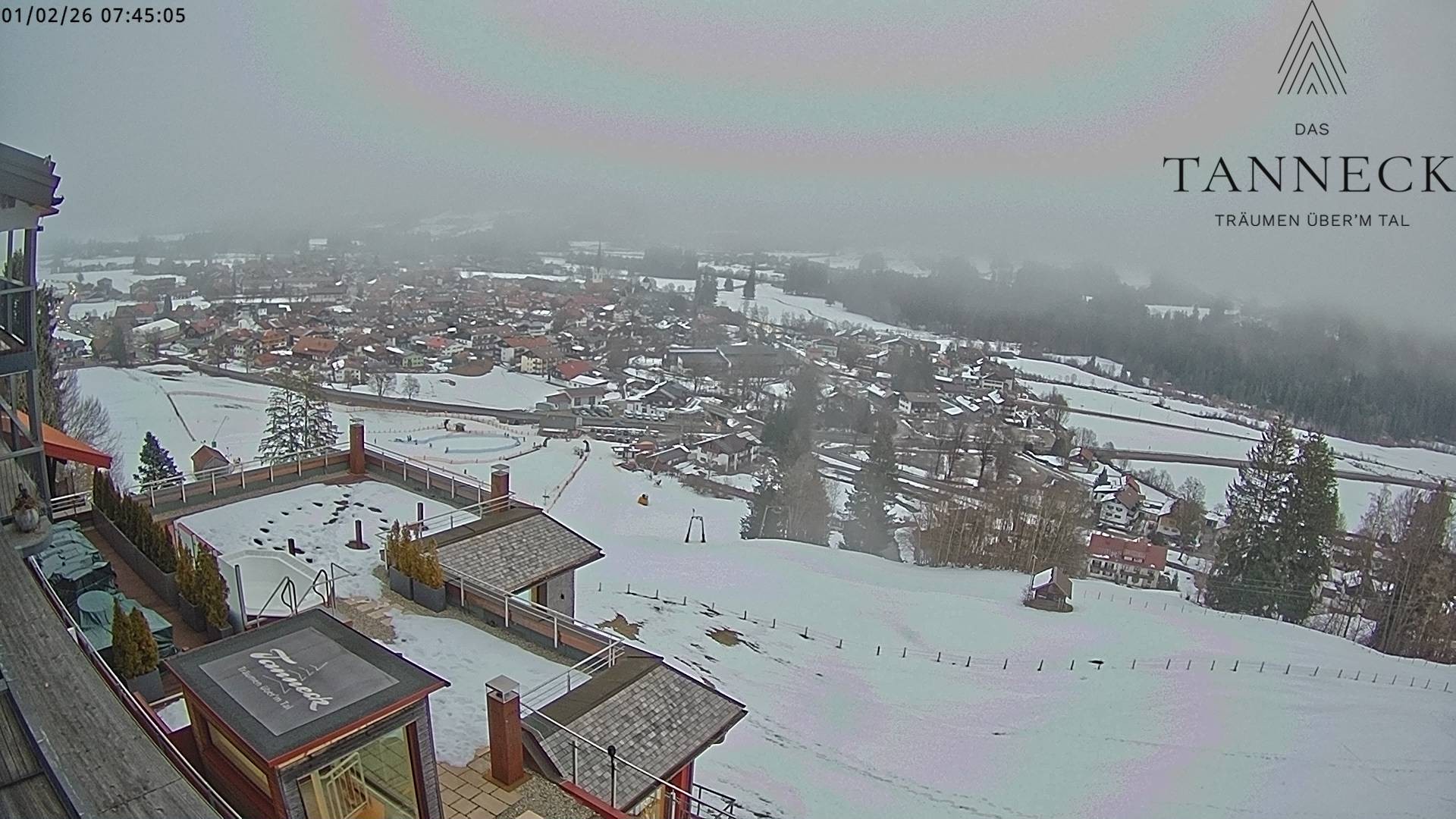 Archiv Foto Webcam Fischen, Hotel Tanneck