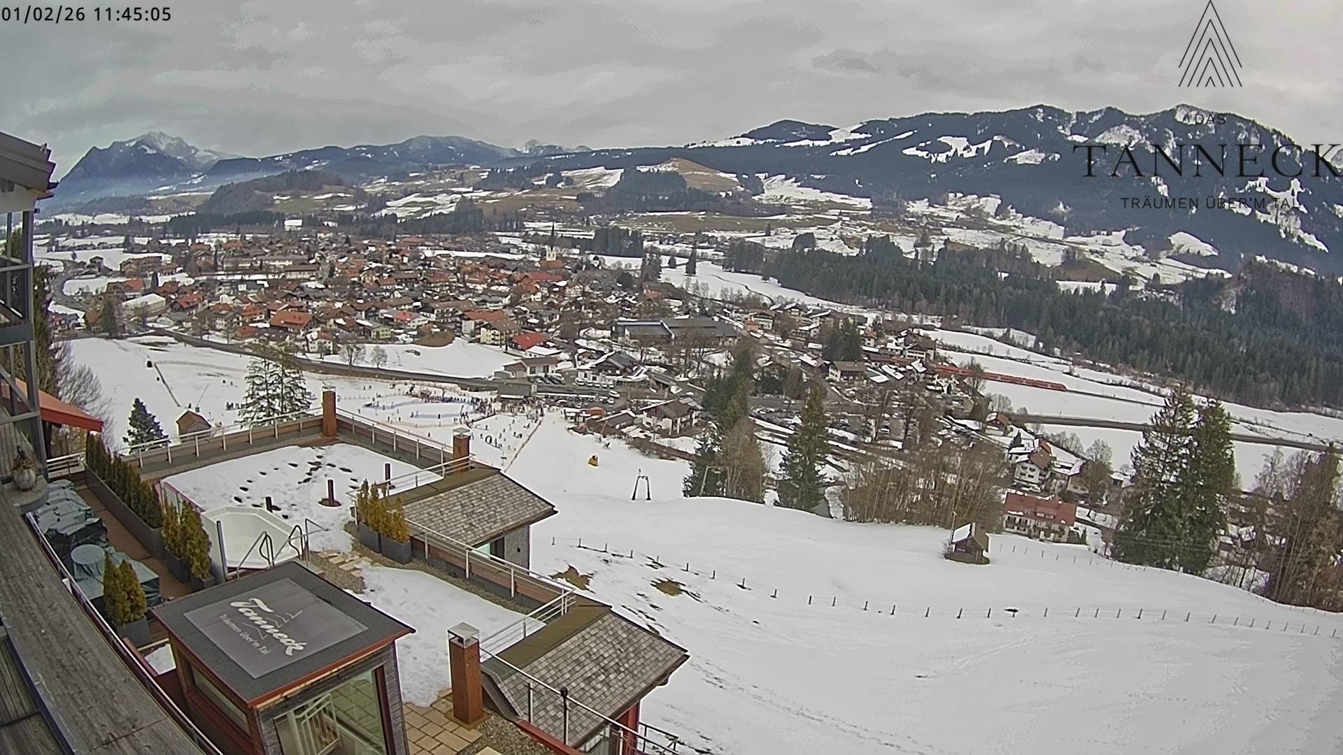 Archiv Foto Webcam Fischen, Hotel Tanneck
