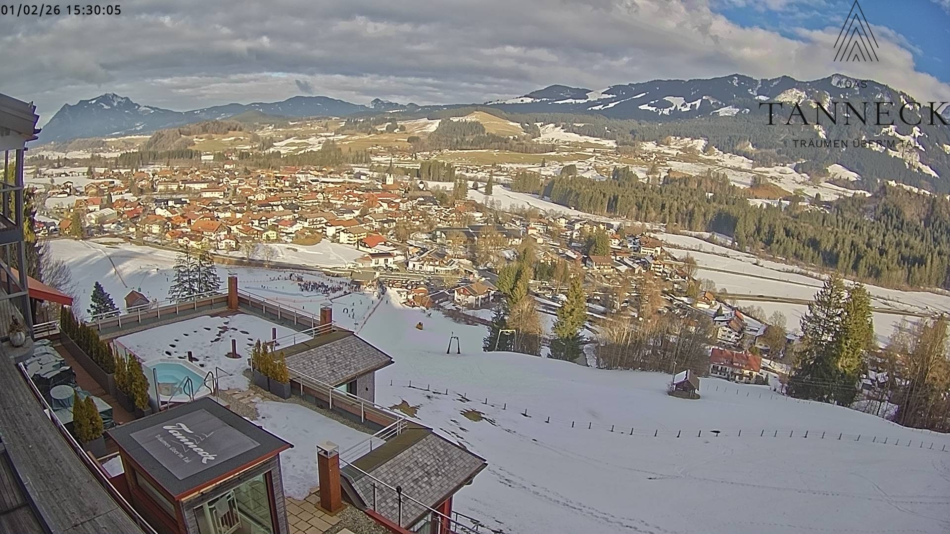 Archiv Foto Webcam Fischen, Hotel Tanneck