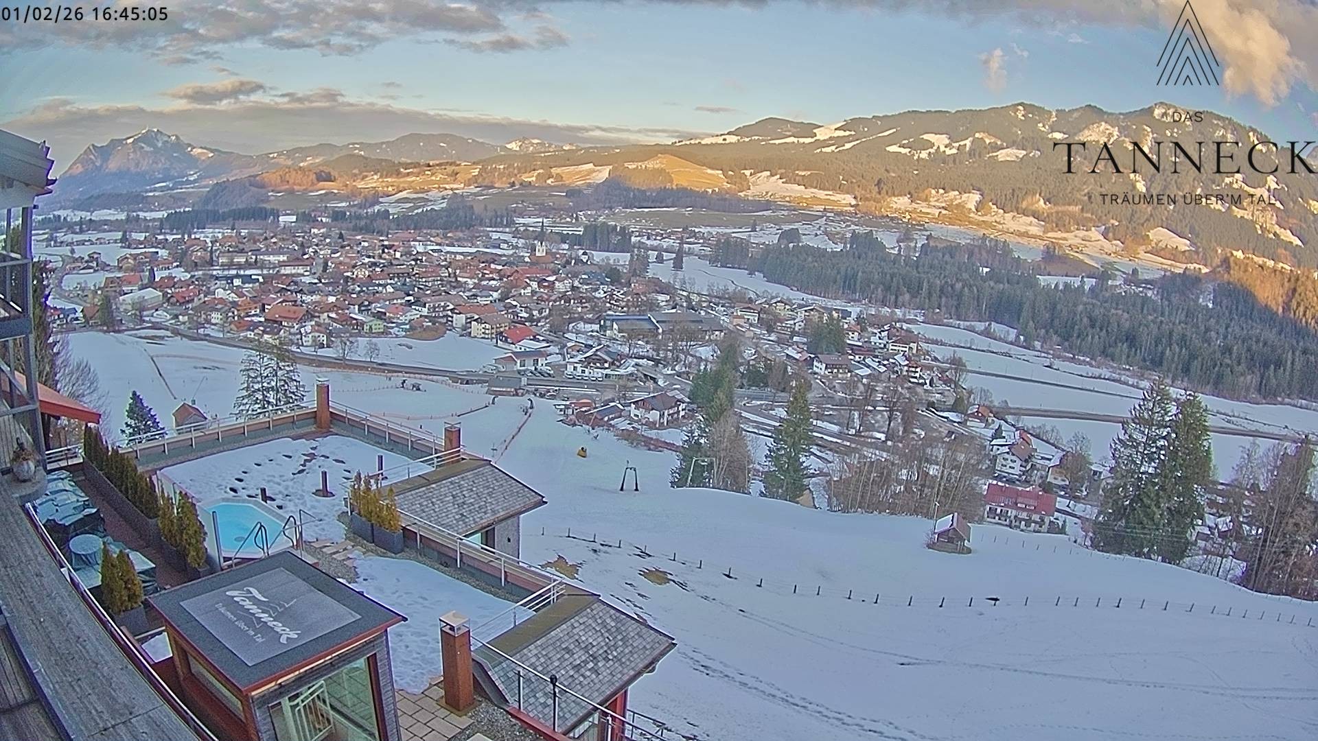 Archiv Foto Webcam Fischen, Hotel Tanneck