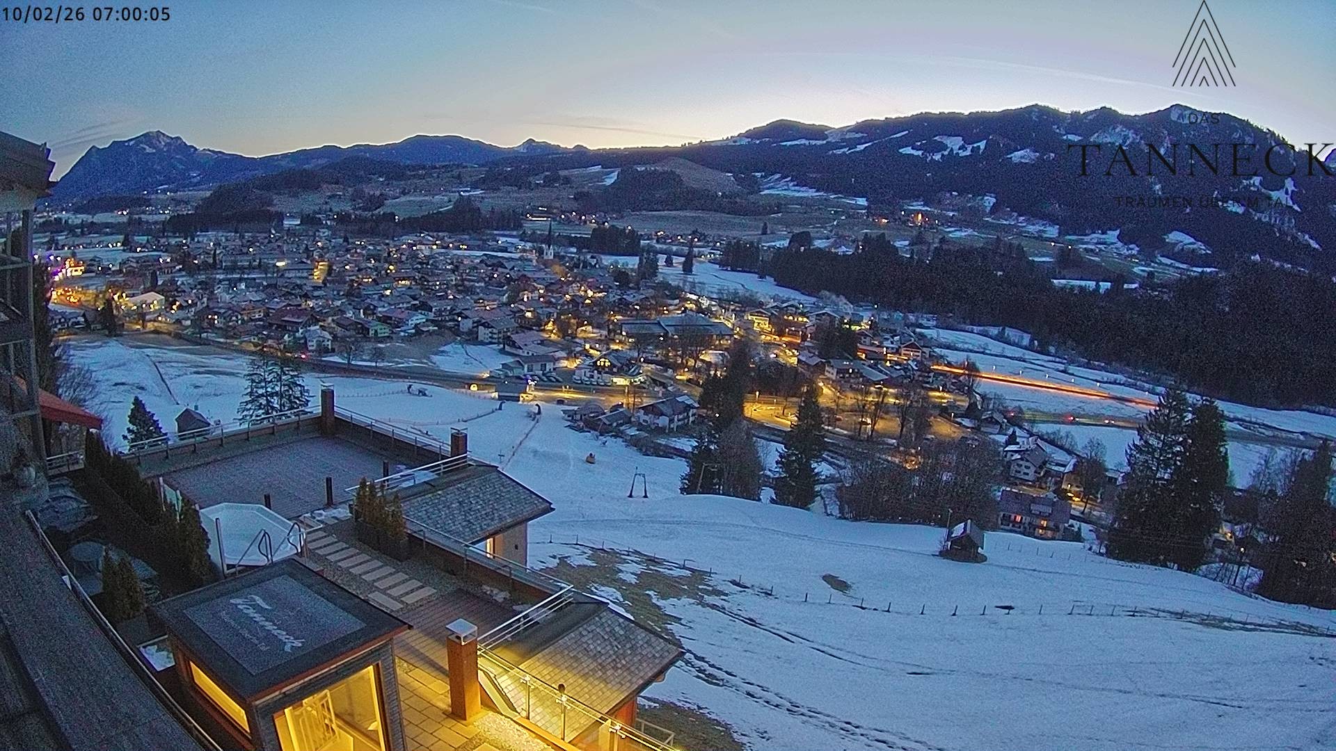 Archiv Foto Webcam Fischen, Hotel Tanneck