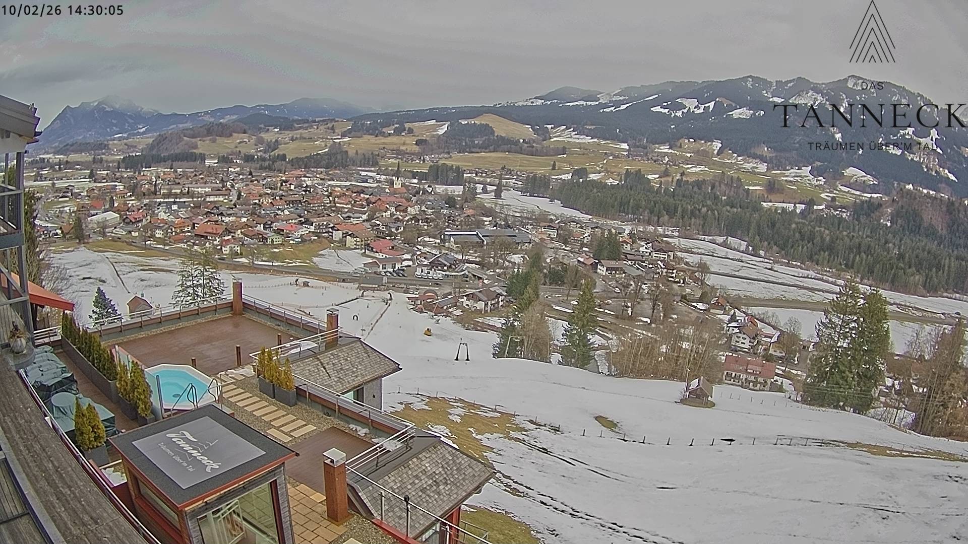 Archiv Foto Webcam Fischen, Hotel Tanneck