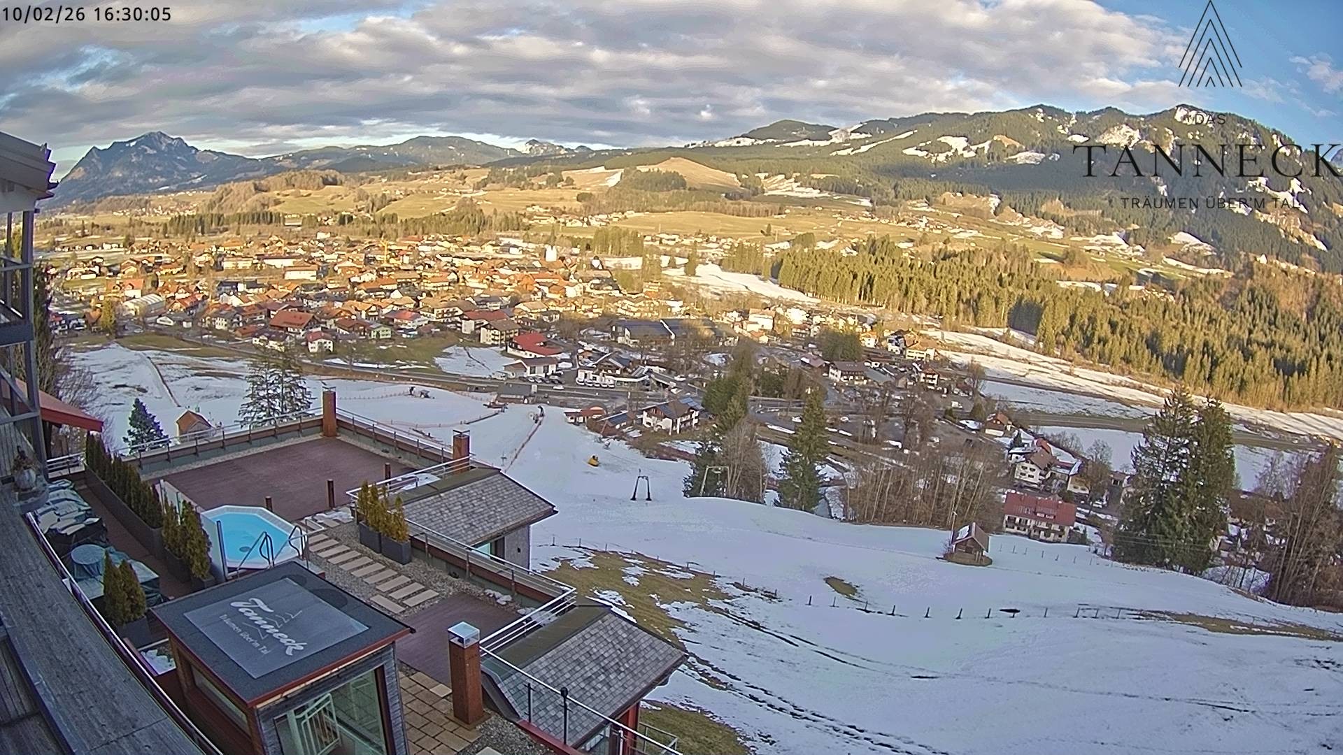 Archiv Foto Webcam Fischen, Hotel Tanneck