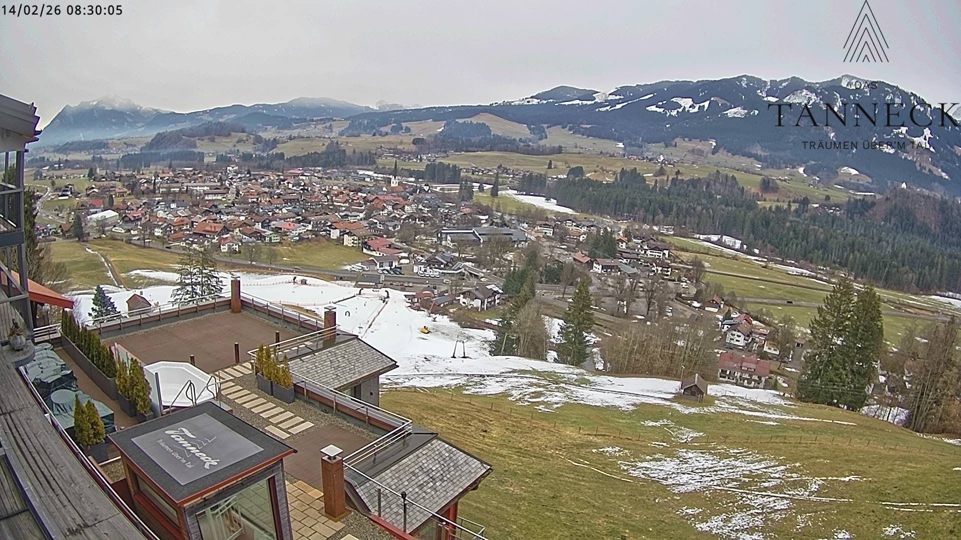 Archiv Foto Webcam Fischen, Hotel Tanneck