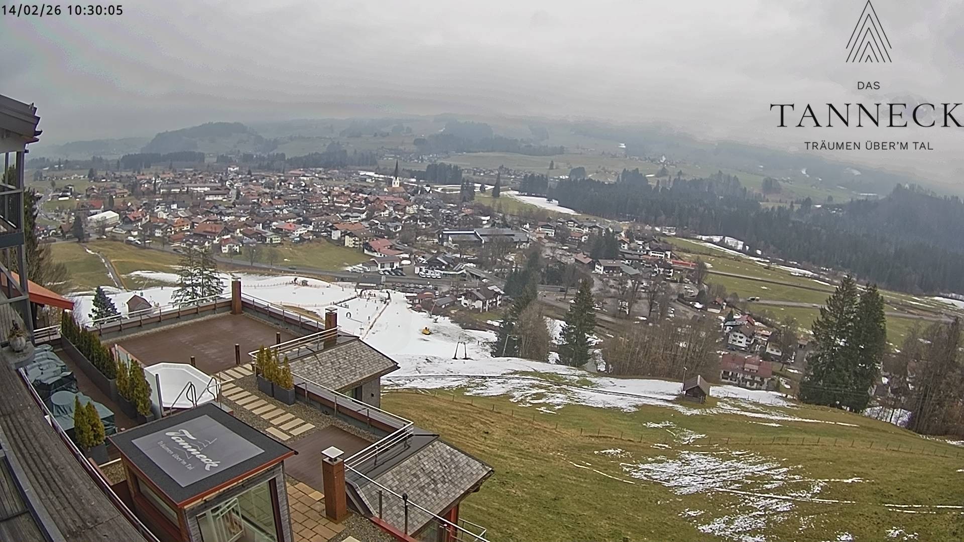 Archiv Foto Webcam Fischen, Hotel Tanneck