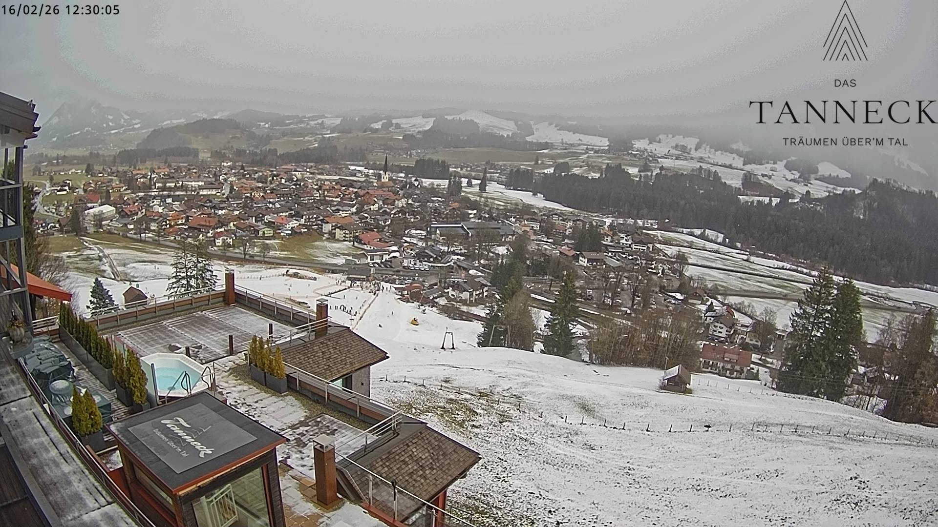 Archiv Foto Webcam Fischen, Hotel Tanneck