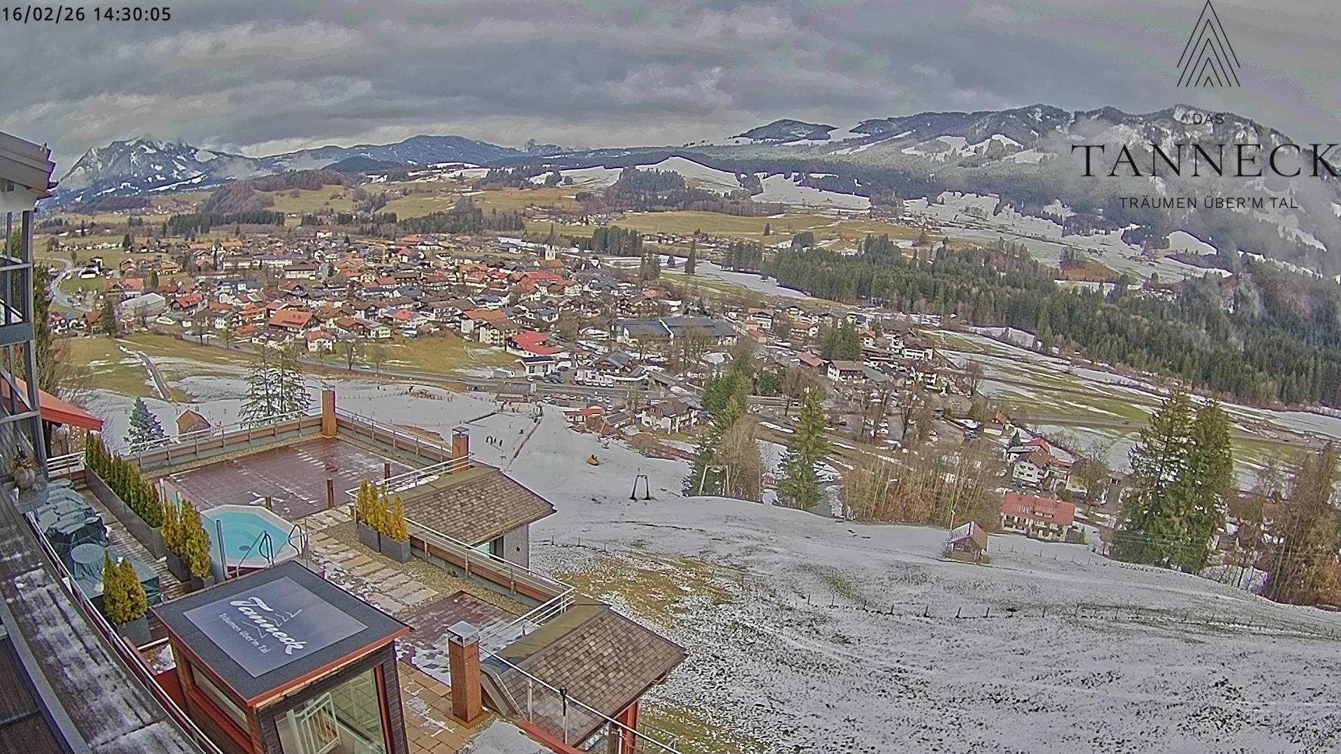 Archiv Foto Webcam Fischen, Hotel Tanneck