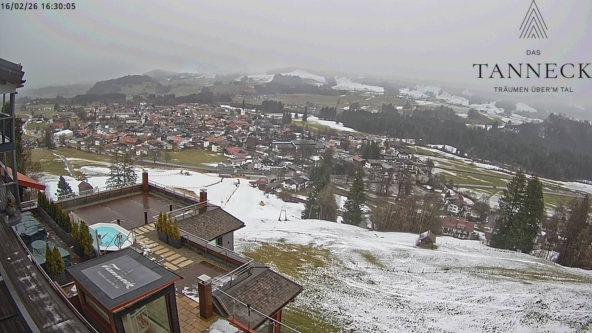Archiv Foto Webcam Fischen, Hotel Tanneck