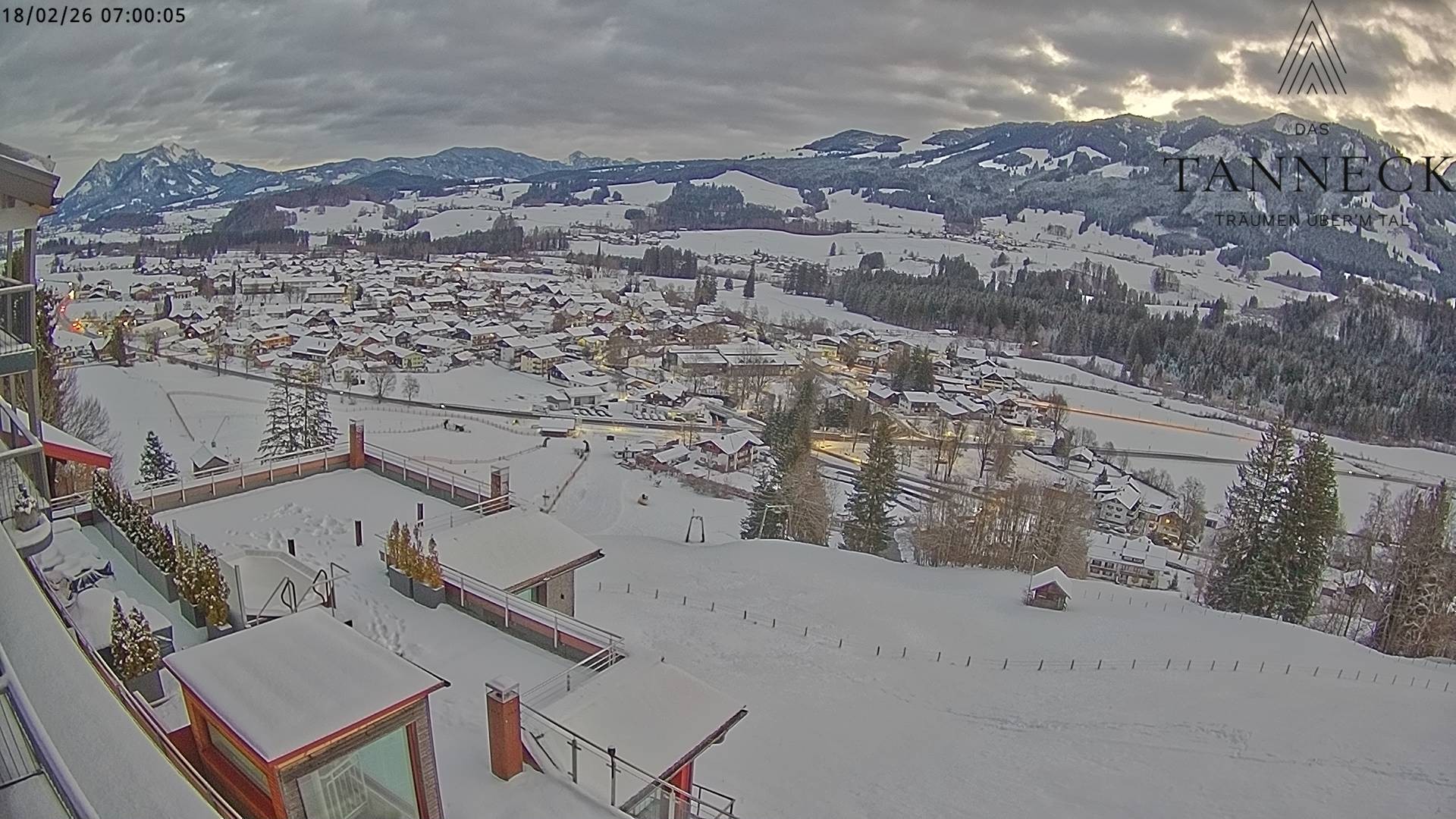 Archiv Foto Webcam Fischen, Hotel Tanneck