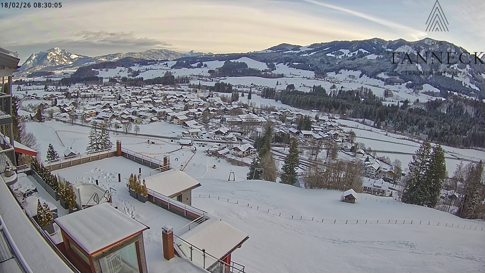 Archiv Foto Webcam Fischen, Hotel Tanneck
