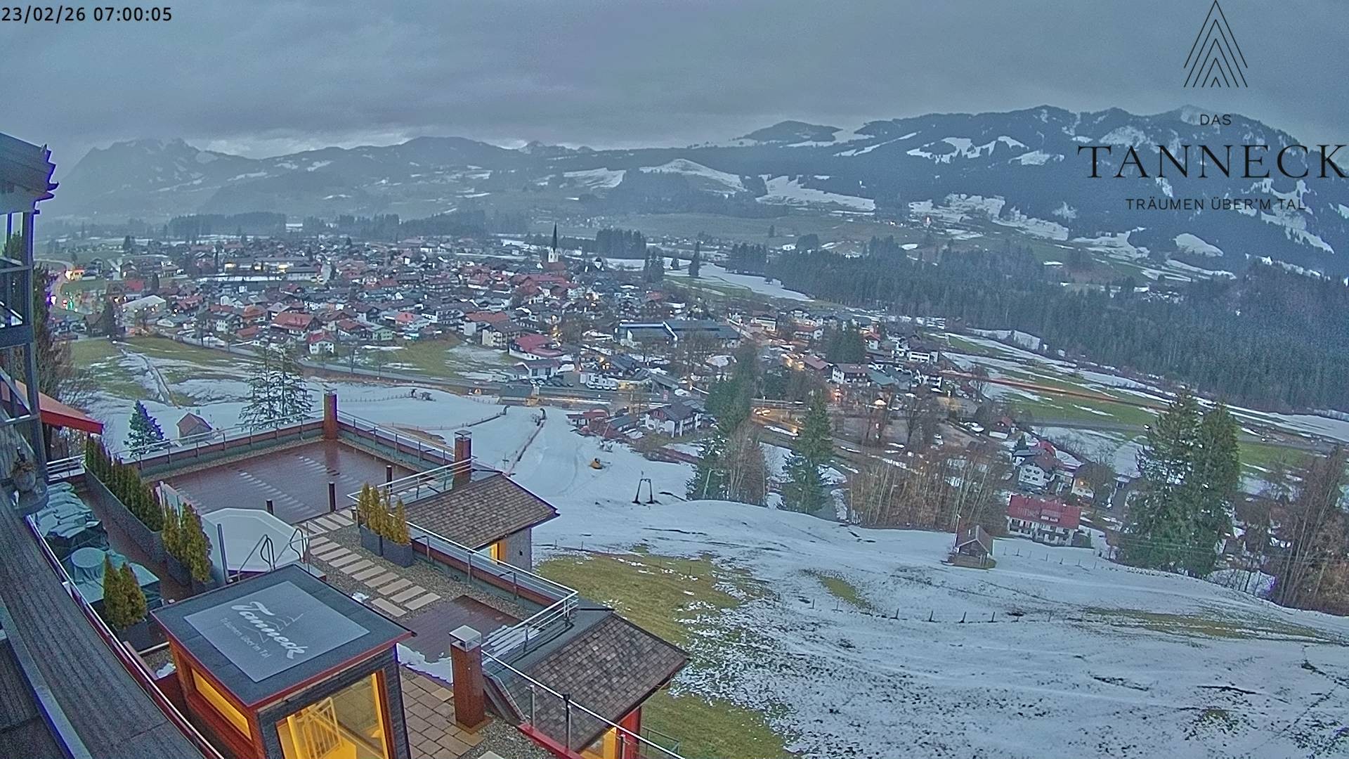 Archiv Foto Webcam Fischen, Hotel Tanneck