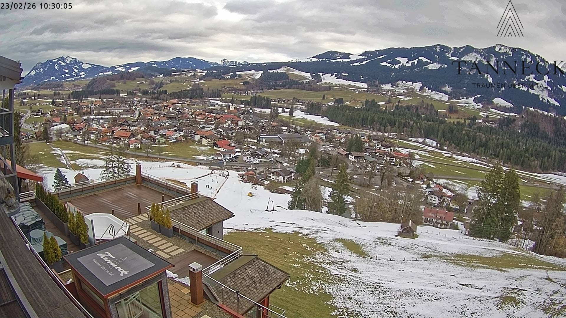 Archiv Foto Webcam Fischen, Hotel Tanneck