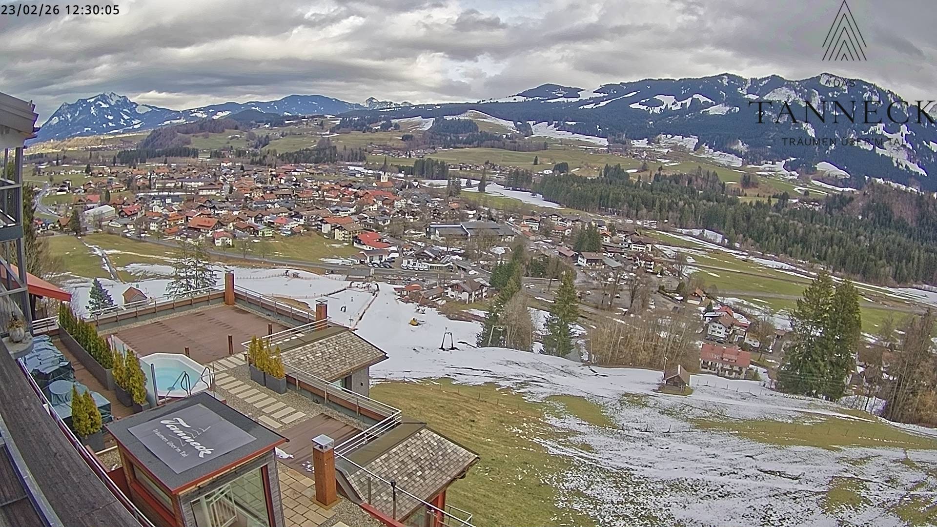 Archiv Foto Webcam Fischen, Hotel Tanneck