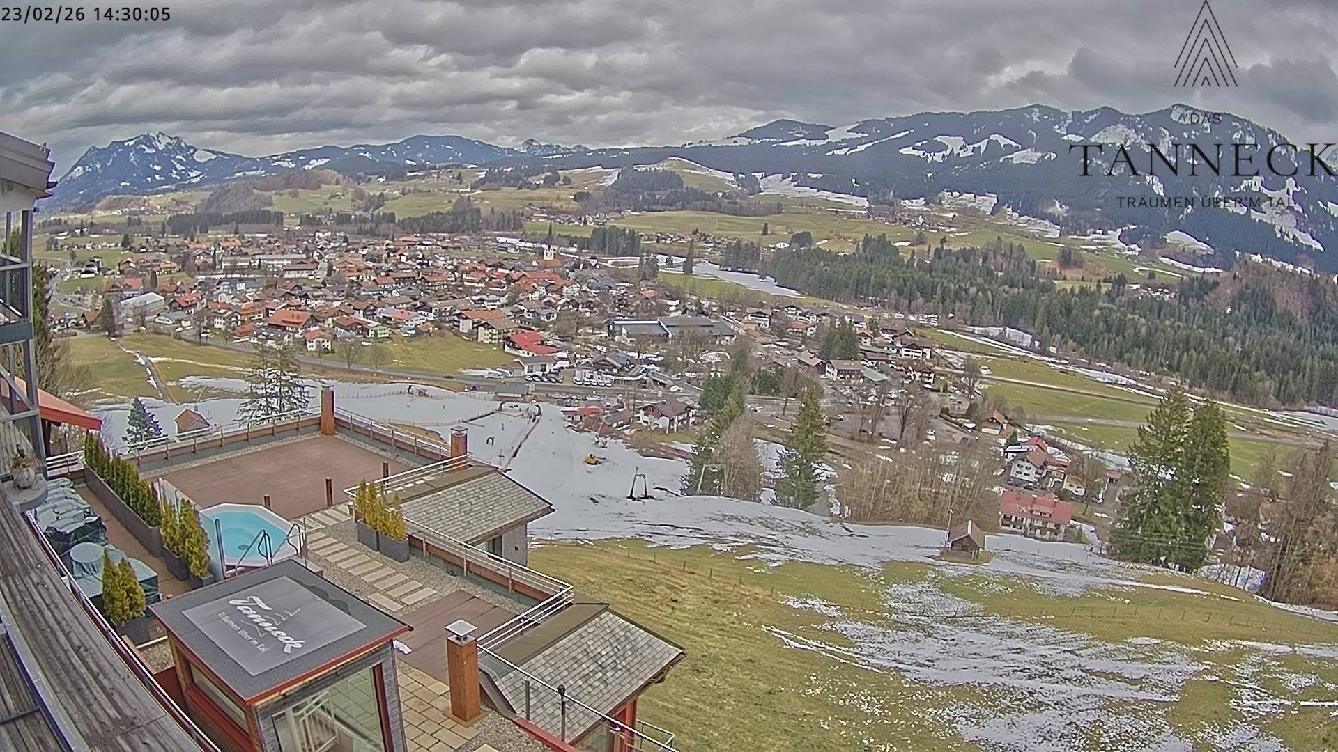 Archiv Foto Webcam Fischen, Hotel Tanneck