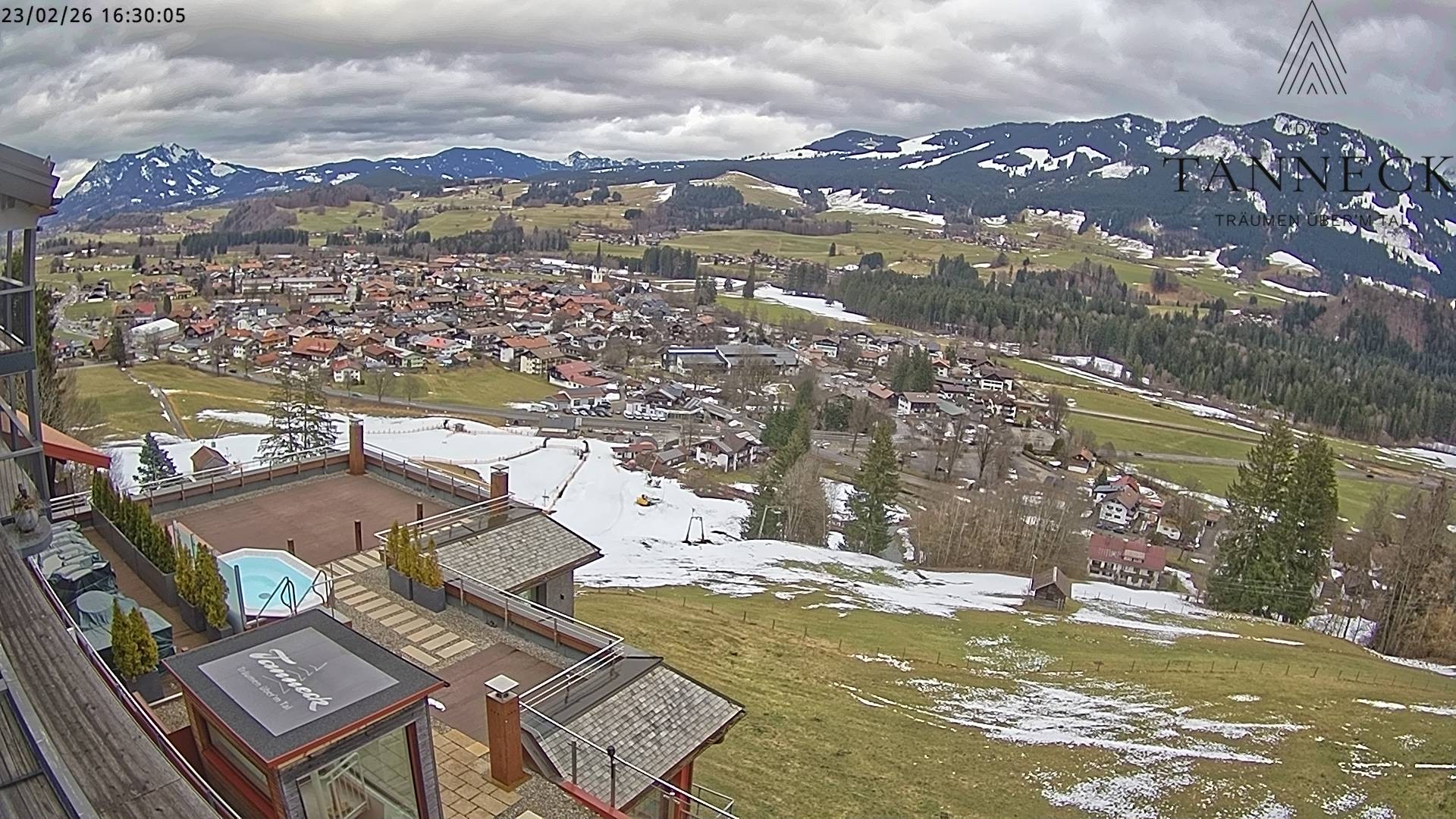 Archiv Foto Webcam Fischen, Hotel Tanneck