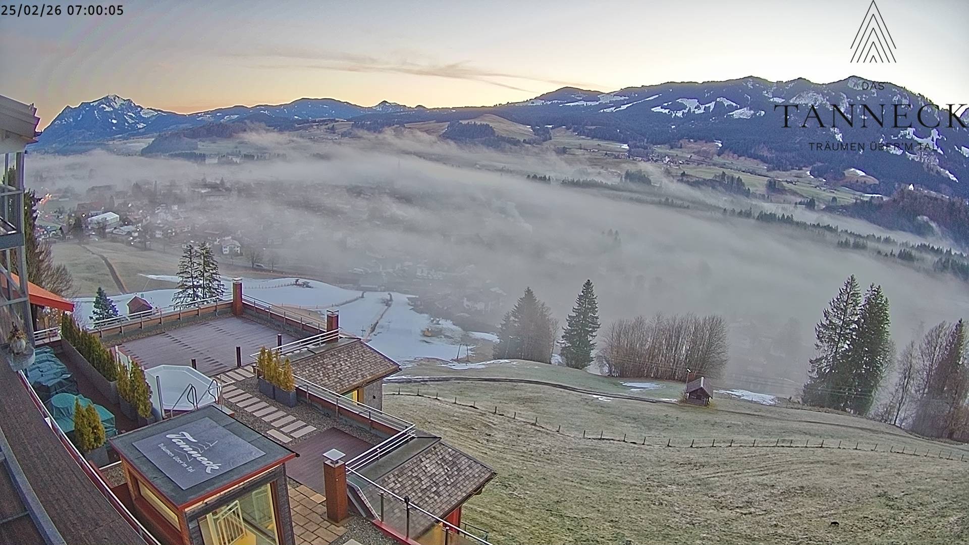 Archiv Foto Webcam Fischen, Hotel Tanneck