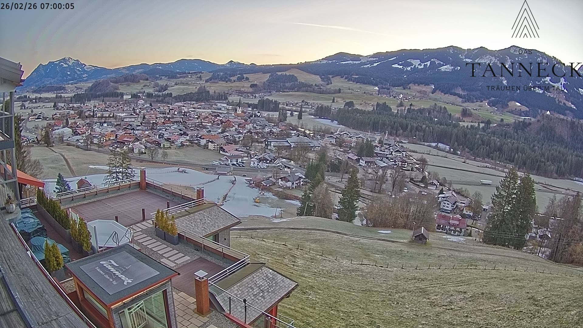 Archiv Foto Webcam Fischen, Hotel Tanneck