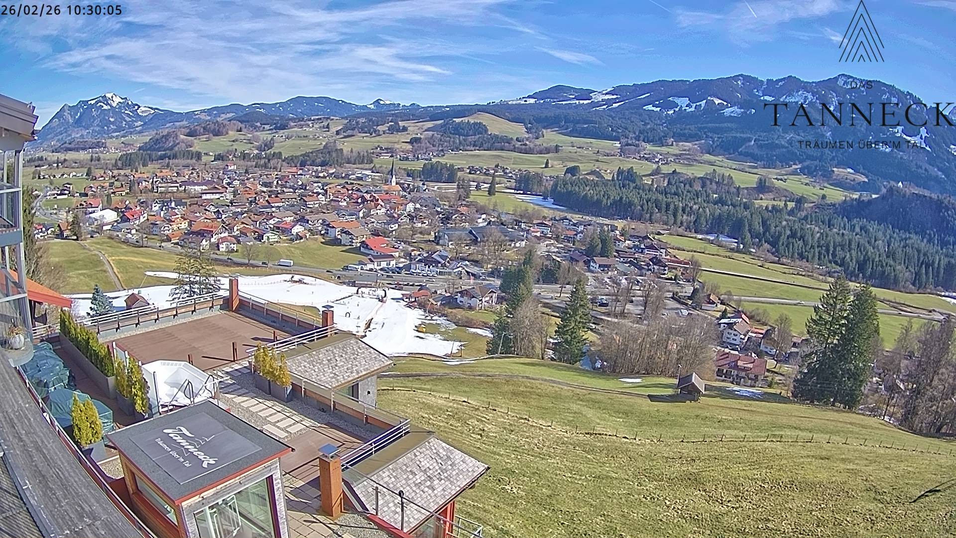 Archiv Foto Webcam Fischen, Hotel Tanneck
