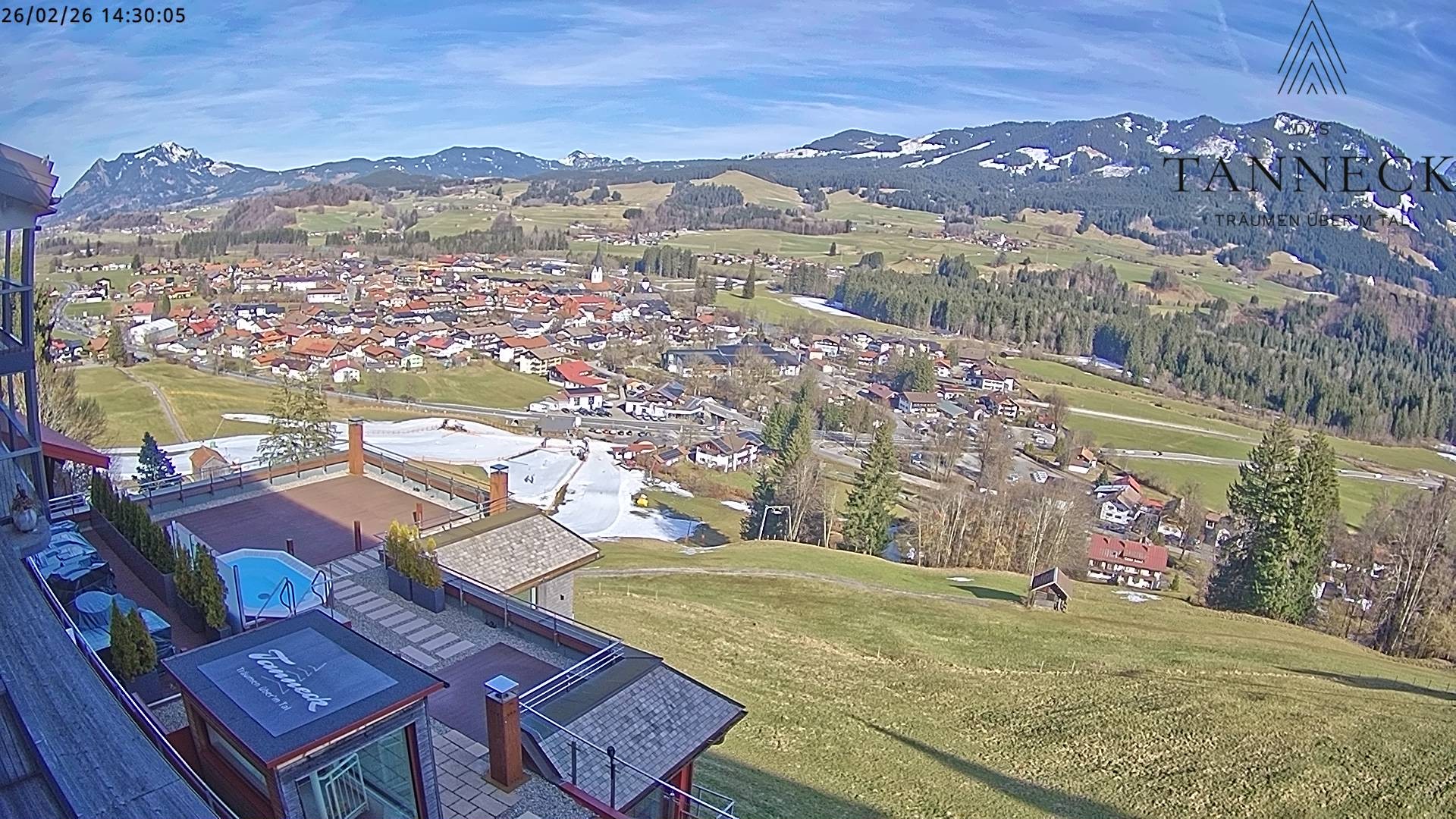 Archiv Foto Webcam Fischen, Hotel Tanneck