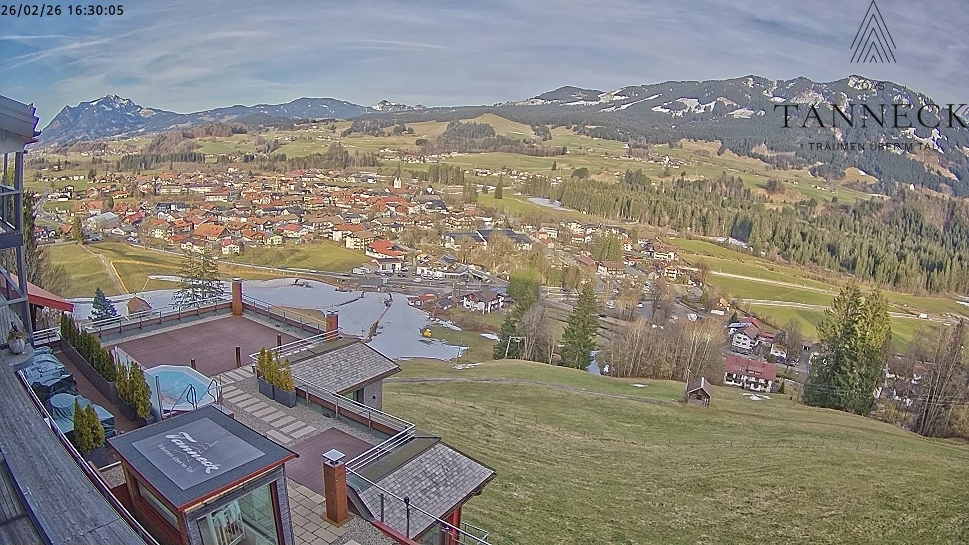 Archiv Foto Webcam Fischen, Hotel Tanneck