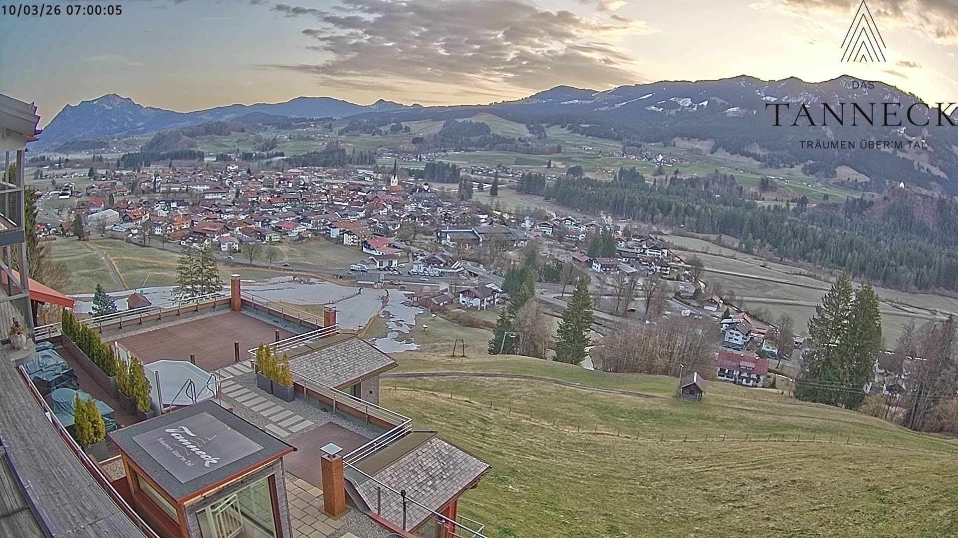 Archiv Foto Webcam Fischen, Hotel Tanneck