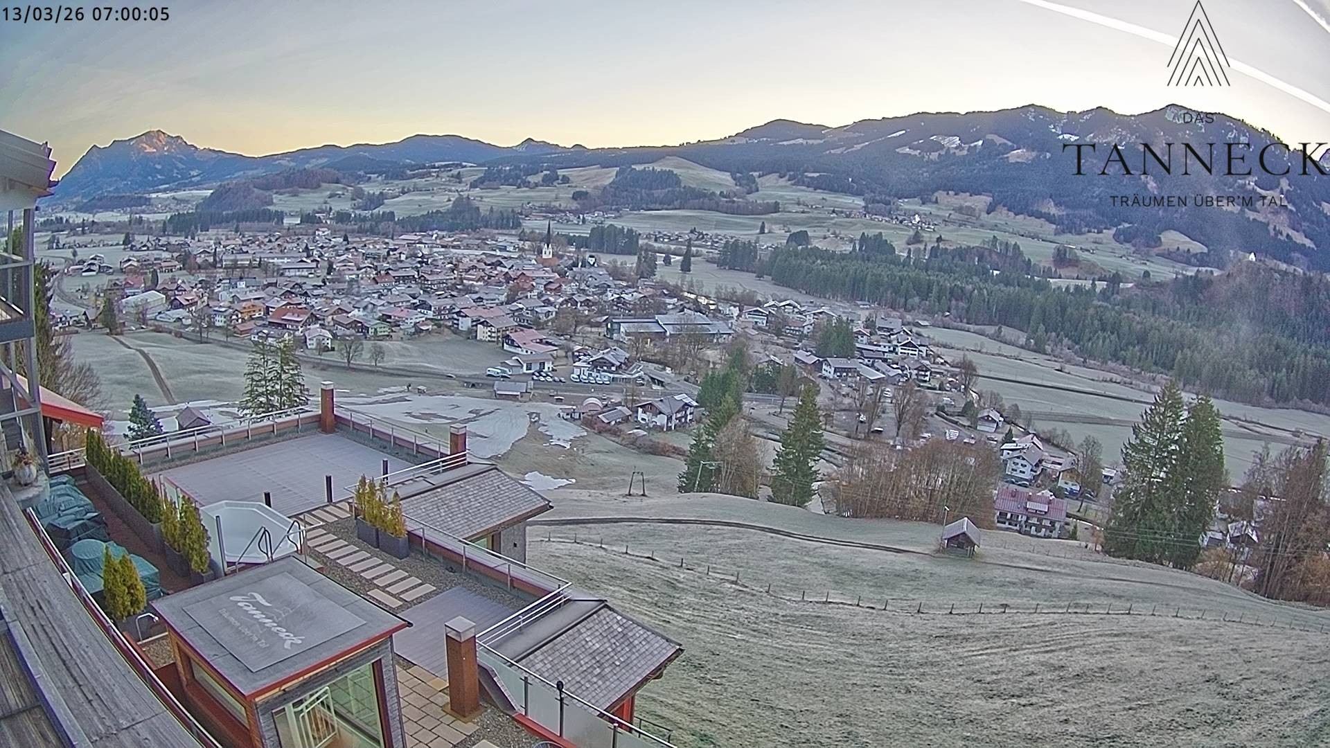 Archiv Foto Webcam Fischen, Hotel Tanneck