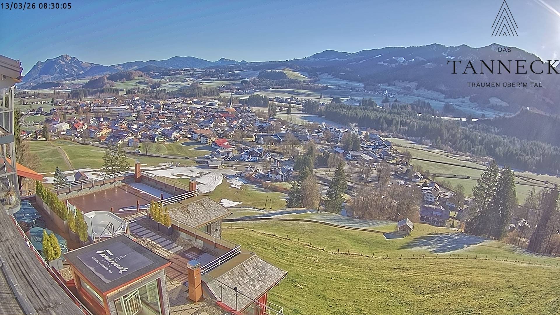 Archiv Foto Webcam Fischen, Hotel Tanneck
