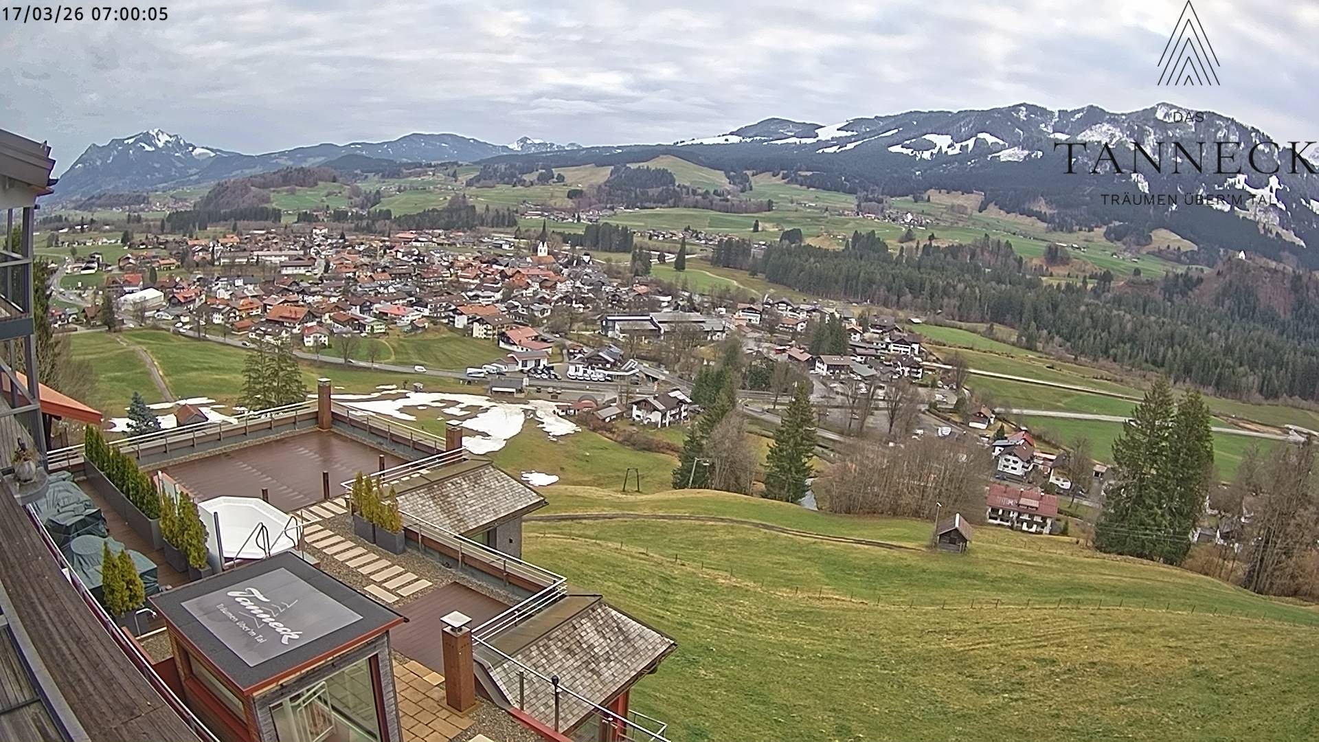 Archiv Foto Webcam Fischen, Hotel Tanneck