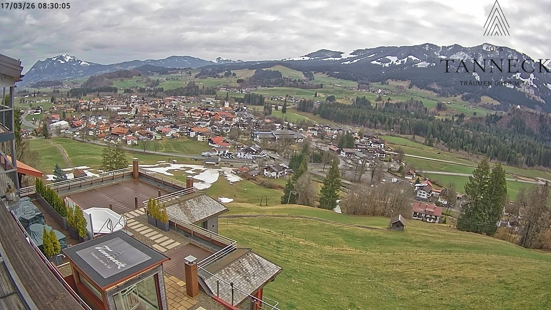 Archiv Foto Webcam Fischen, Hotel Tanneck